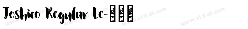 Joshico Regular Le字体转换